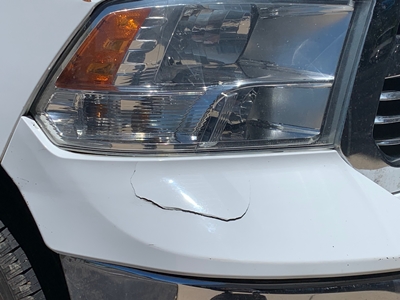 Bumper Before Colorado Paintless Dent Repair